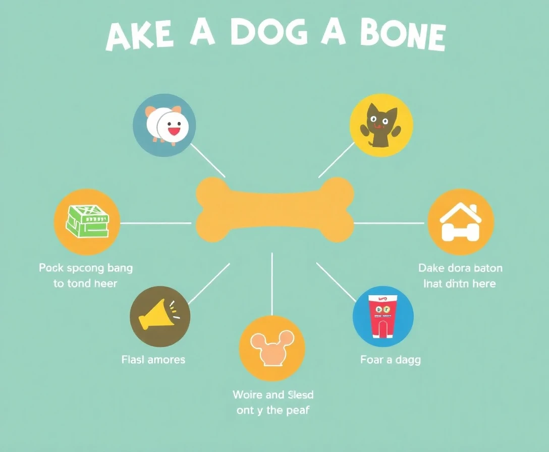 Infographic summarizing key features of Bake A Dog A Bone