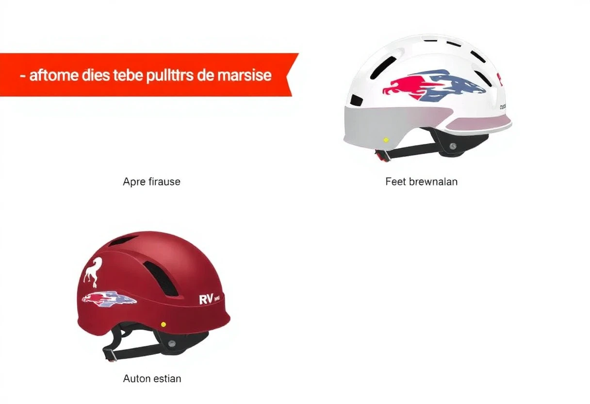 Marcas populares de cascos de RV.